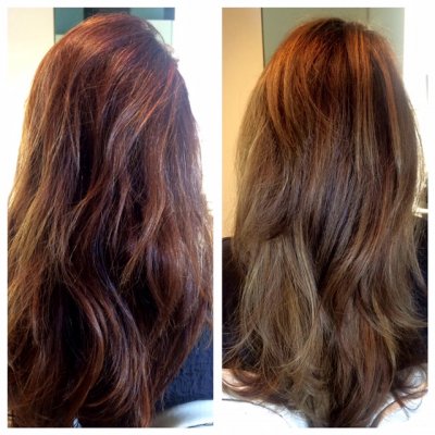 Total colour change by Leyla at the klinik going from a warm tone to a cool finish